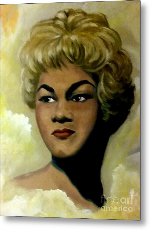 At Last Metal Print featuring the painting At Last-Etta James by Joyce Hayes