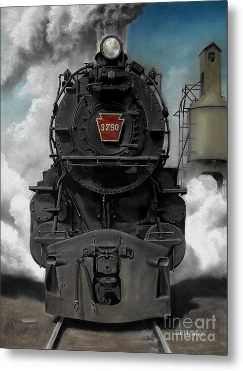 Trains Metal Print featuring the painting Smoke and Steam by David Mittner