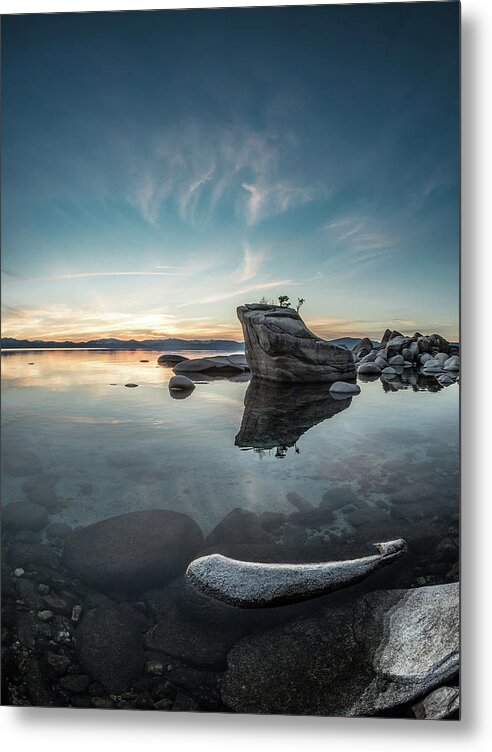 Water Metal Print featuring the photograph Clearwater Sunset- large by Martin Gollery