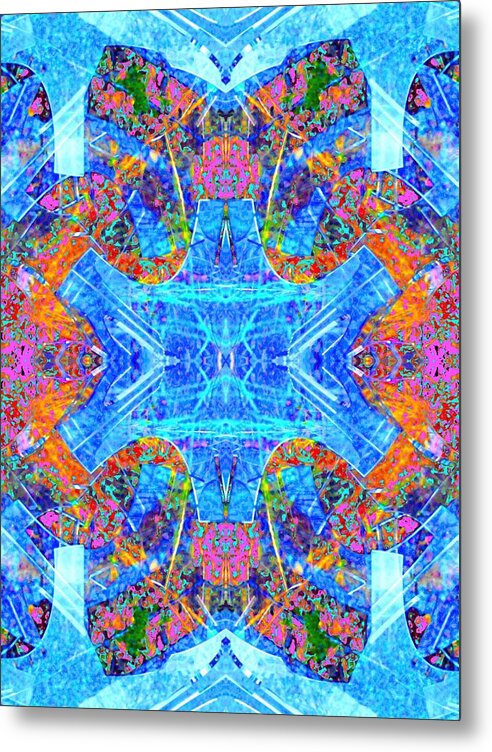 Abstract Metal Print featuring the digital art Spirit of Vishnu by T Oliver