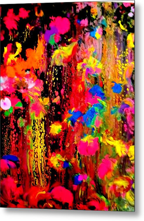 Flowers Metal Print featuring the painting Giving Life by Anna Adams