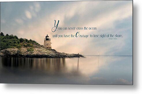 Lighthouse Metal Print featuring the photograph Castle Hill Light #3 by Robin-Lee Vieira