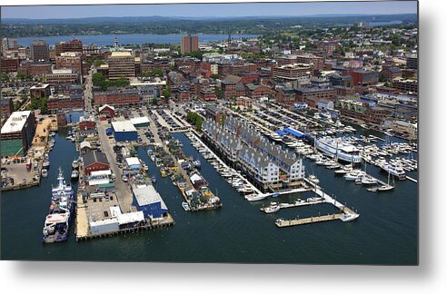 America Metal Print featuring the photograph Old Port And Downtown, Portland #1 by Dave Cleaveland