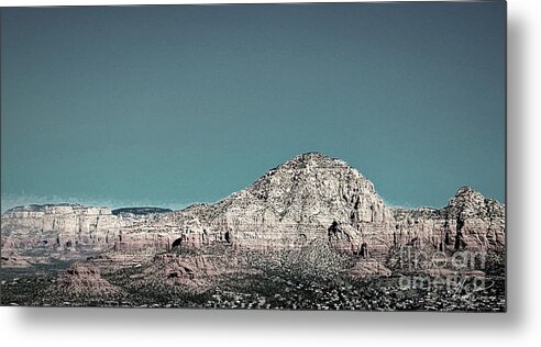 Mountains Metal Print featuring the photograph Phoenix Mountains Effects by Keith Lyman