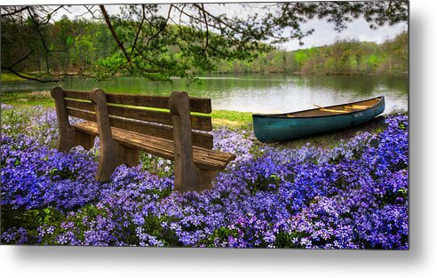 Appalachia Metal Print featuring the photograph Tranquility by Debra and Dave Vanderlaan