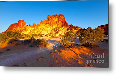 Rainbow Valley Outback Landscape Central Australia Northern Territory Australian Clay Pan Arid Dry Metal Print featuring the photograph Rainbow Valley #13 by Bill Robinson