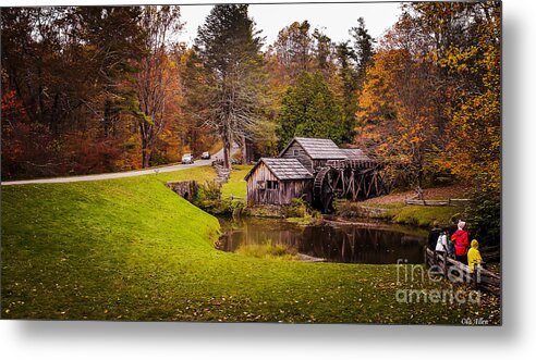Iconic Mabry Mill Metal Print featuring the photograph A Day at Mabry Mill by Ola Allen