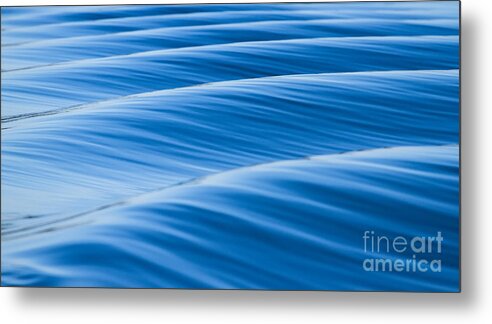 Blue Water Waves Abstract Metal Print featuring the photograph Blue Water Waves Abstract 2 by Dustin K Ryan