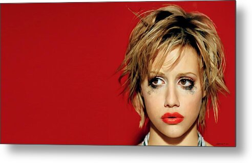 Actress Metal Print featuring the digital art Brittany Murphy Tribute by Gabriel T Toro