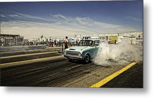 Drags Metal Print featuring the photograph Burn-out 3 by Jerry Golab