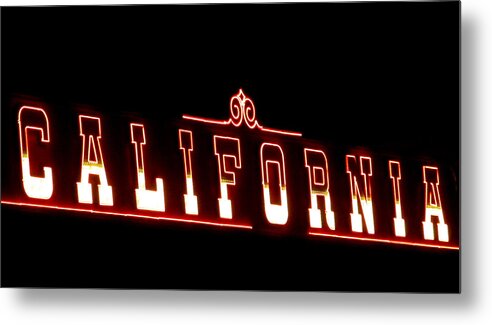 Vegas Metal Print featuring the photograph California Neon by Randall Weidner