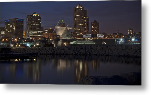 Bridge Metal Print featuring the photograph City Reflection by Deborah Klubertanz