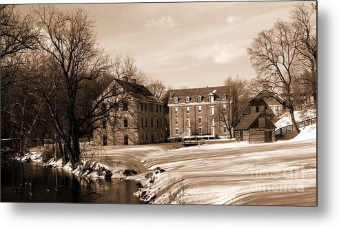 Bethlehem Pa Metal Print featuring the photograph Colonial Industrial Quarter on Monocacy Creek by Jacqueline M Lewis