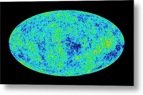 Universe Metal Print featuring the photograph Cosmic Microwave Background by Nasa/wmap Science Team/science Photo Library
