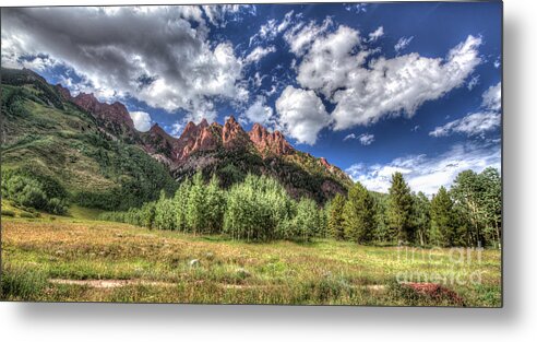 Maroon Bells Metal Print featuring the photograph Crater Lake by Franz Zarda