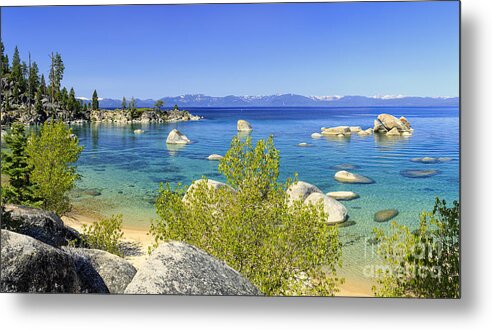 Lake Tahoe Metal Print featuring the photograph East shore Lake Tahoe panorama by Ken Brown