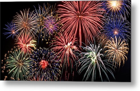 4th Metal Print featuring the photograph Fireworks Spectacular III by Ricky Barnard