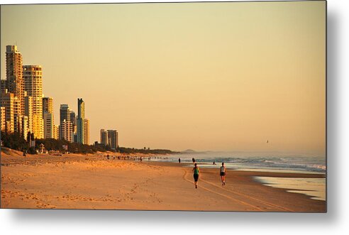 Beach Metal Print featuring the photograph Gold Coast Beach by Eric Tressler