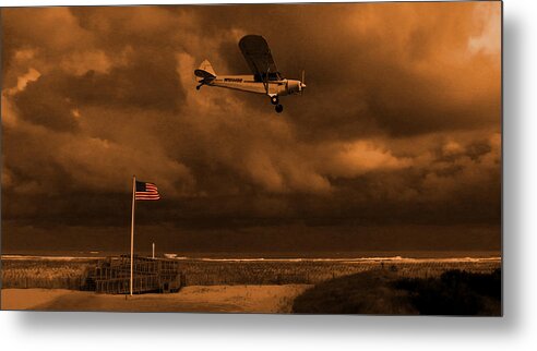 Beach Metal Print featuring the photograph Good Night Wildwood Beach by David Dehner