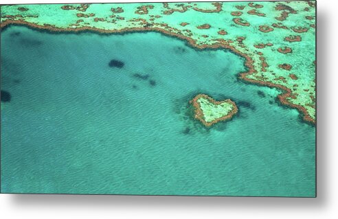 Scenics Metal Print featuring the photograph Heart Reef by Kokkai Ng