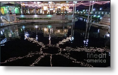 Lights In The Night Metal Print featuring the photograph Lights In The Night by Ella Kaye Dickey