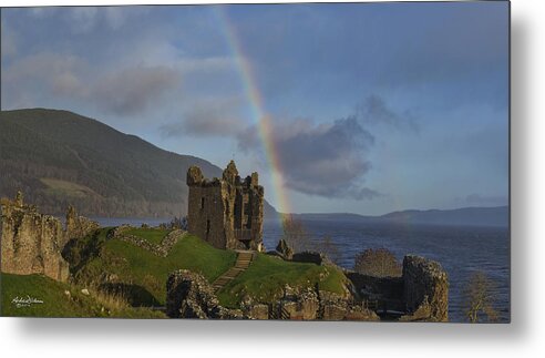 Castle Metal Print featuring the photograph Loch Ness Rainbow by Andrew Dickman