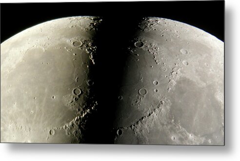 Moon Metal Print featuring the photograph Moon's Surface by Pekka Parviainen/science Photo Library