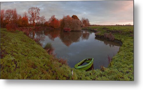Lenton Metal Print featuring the photograph Morning Light Lenton Fishing Pond by Nick Atkin