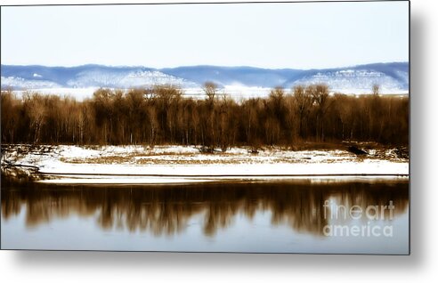 Winter Landscape Metal Print featuring the photograph My Winters Dream by Peggy Franz