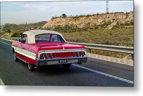 Chevy Metal Print featuring the photograph Old beauty by Pedro Fernandez