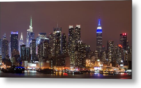 Chanukah Lights Metal Print featuring the photograph Old Blue Eyes by GeeLeesa Productions