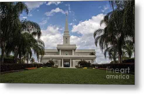 Orlando Temple Metal Print featuring the photograph Orlando Temple by Richard Lynch
