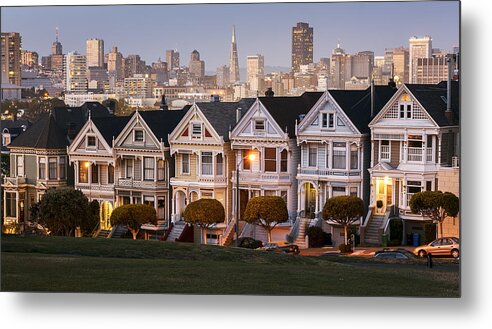 San Francisco Metal Print featuring the photograph Painted Ladies by Maico Presente