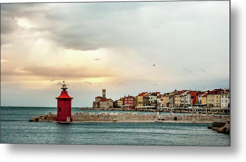 Tranquility Metal Print featuring the photograph Piran Slovenia by Digital Image