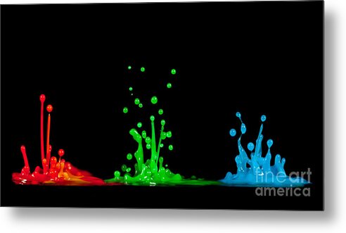 Abstract Metal Print featuring the photograph RGB by Anthony Sacco