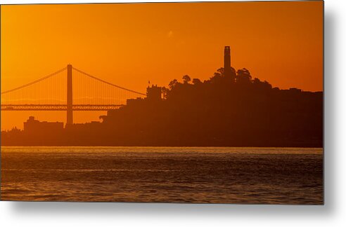 Bay Bridge Metal Print featuring the photograph San Francisco Sunrise by Alexis Birkill