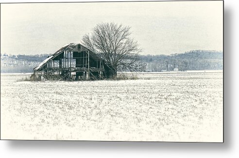 Barn Metal Print featuring the photograph Skeleton Barn by Wayne Meyer