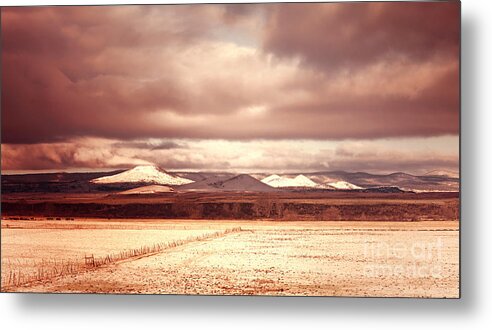 Fine Art Metal Print featuring the photograph Springerville Arizona View by Donna Greene