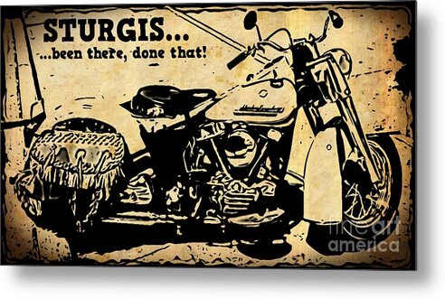Turquoise Beauty Metal Print featuring the photograph Sturgis Been There Done That by John Malone