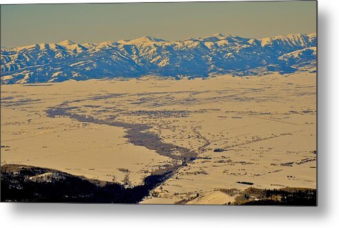 Teton Valley Metal Print featuring the photograph Teton Valley in Winter by Eric Tressler