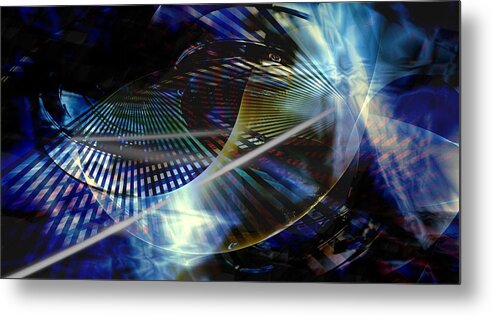 Abstract Metal Print featuring the digital art Too many questions by Art Di