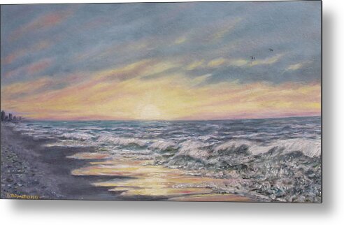 Ocean Metal Print featuring the painting View of the Sea by Kathleen McDermott