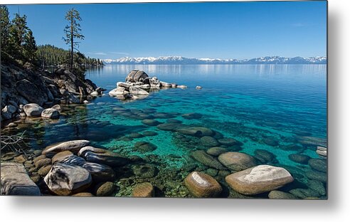 Lake Tahoe Waterscape Metal Print featuring the photograph Waterscape P5127093 by Martin Gollery