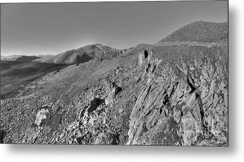 B&w Metal Print featuring the photograph Climbing to the top by David Bearden