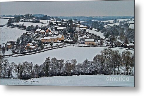East Metal Print featuring the photograph East Worlington in the Snow by Rob Hawkins