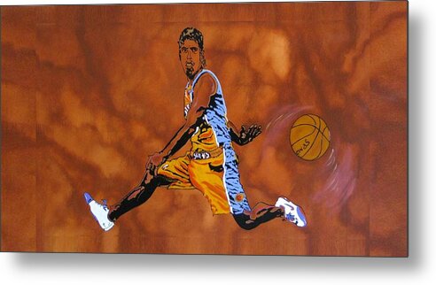 Sports Metal Print featuring the painting Mr Assist Steve Nash by Bill Manson