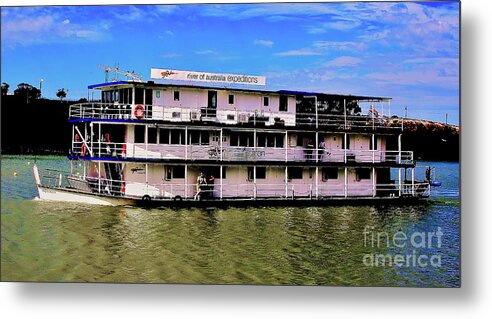 River Metal Print featuring the photograph River boat on the Murray River by Blair Stuart