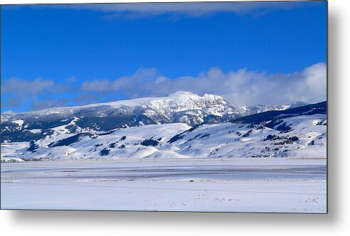 Blue Sky Metal Print featuring the photograph Sleeping Indian by Eric Tressler