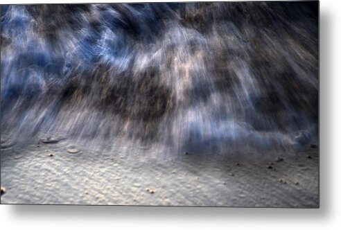 Stormy Metal Print featuring the photograph Stormy Sea and Sand by Catherine Murton