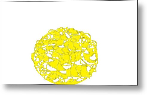 Abstract Sun Metal Print featuring the digital art Suncluster by PC Pride